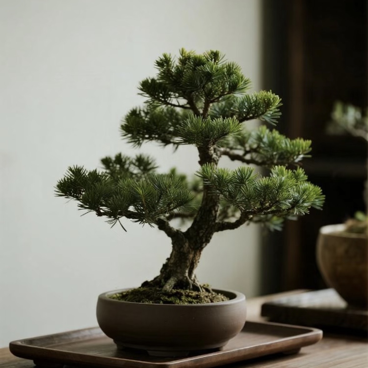 一物一拍三河黑松盆景老桩造型盆