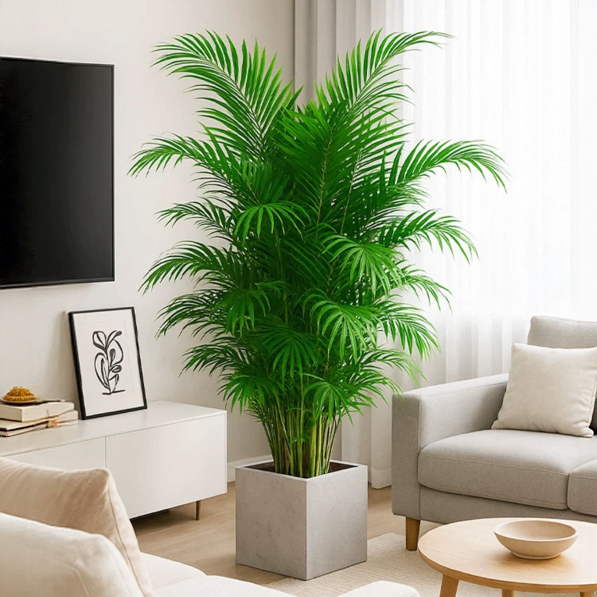 散尾葵竹子植物盆栽客厅大型绿植