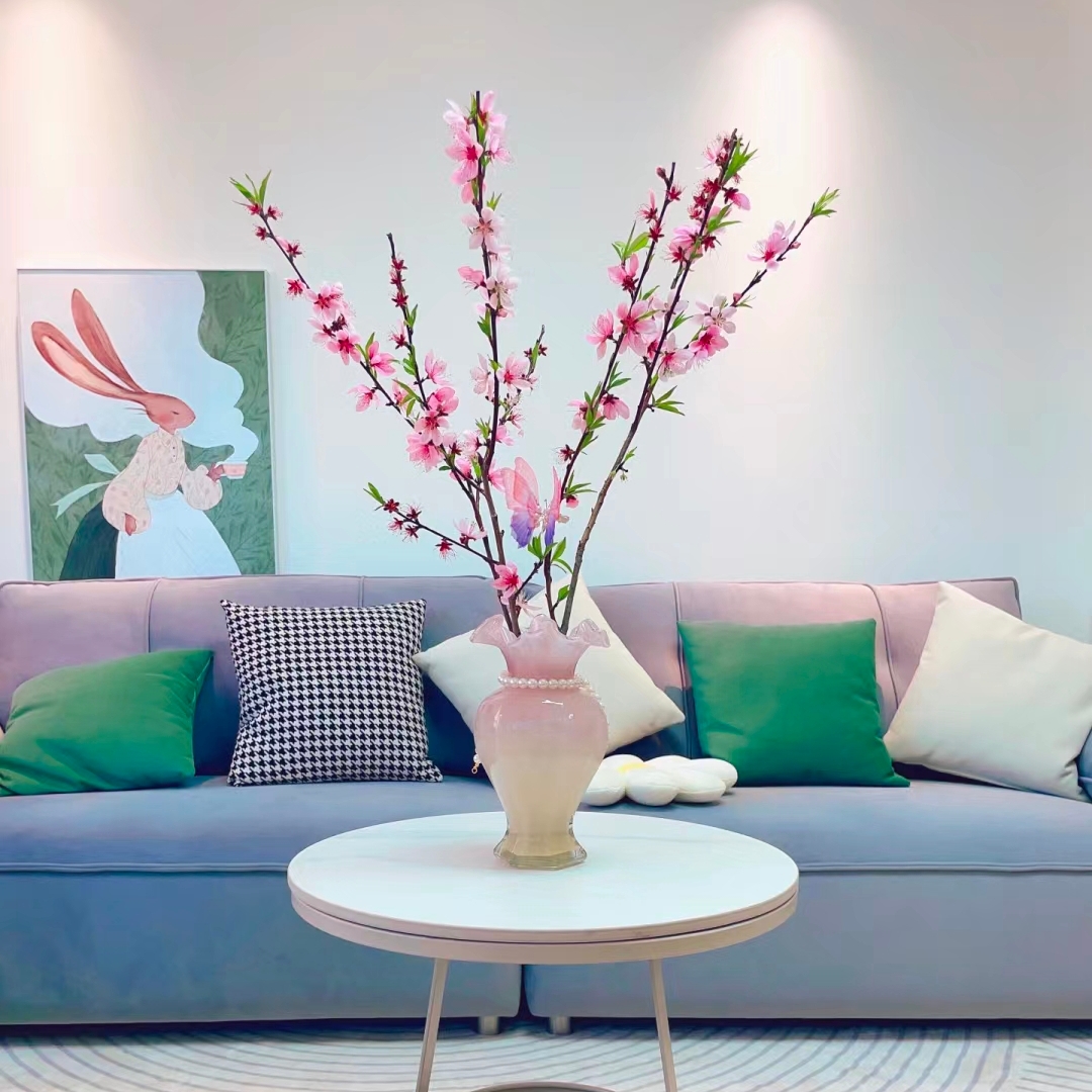 桃花鲜切花1扎5枝左右粉色木本